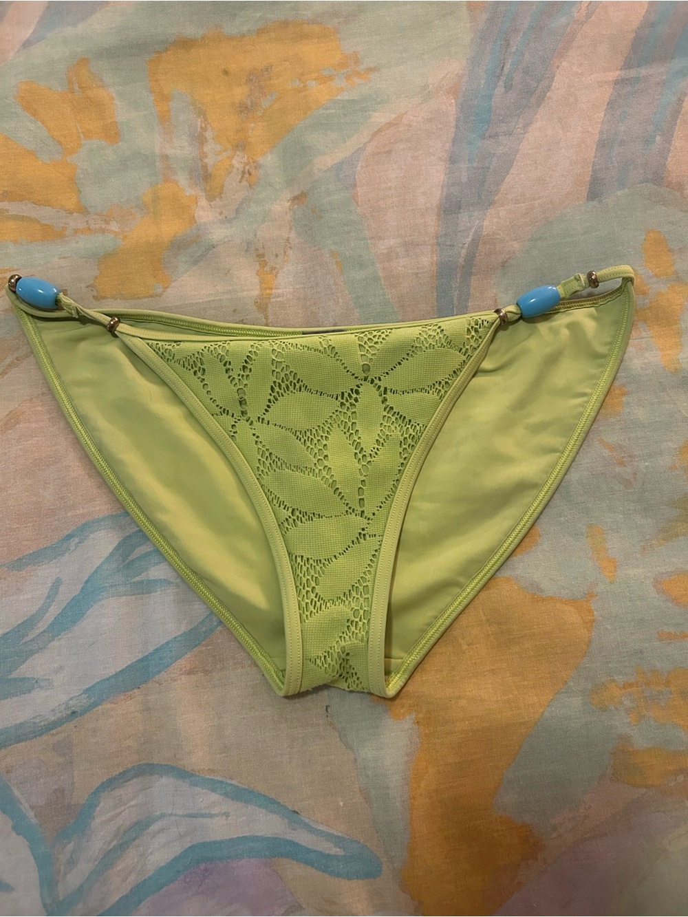 Aerie • Green Beaded Bikini Bottoms